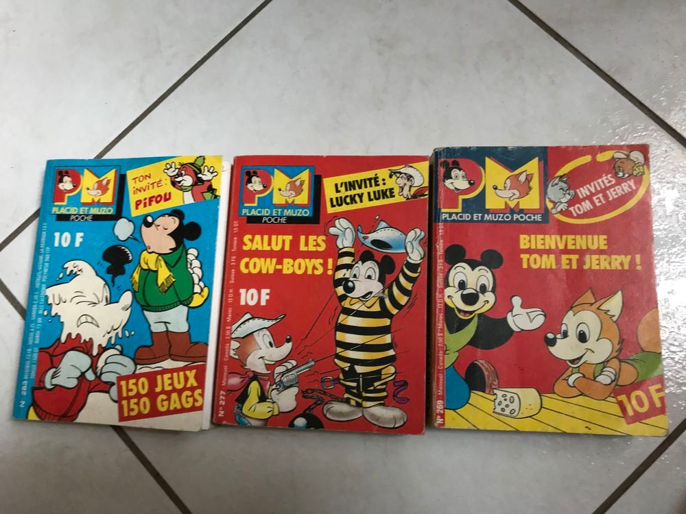 PIF POCHE &amp; PLACID &amp; MUZO COUV CARTONNEE "VINTAGE" Livres et BD