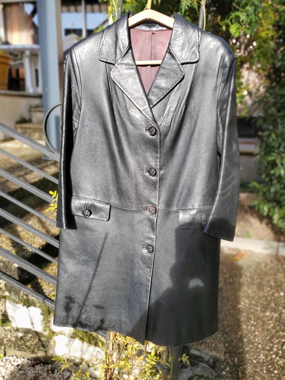 MANTEAU EN CUIR Vêtements