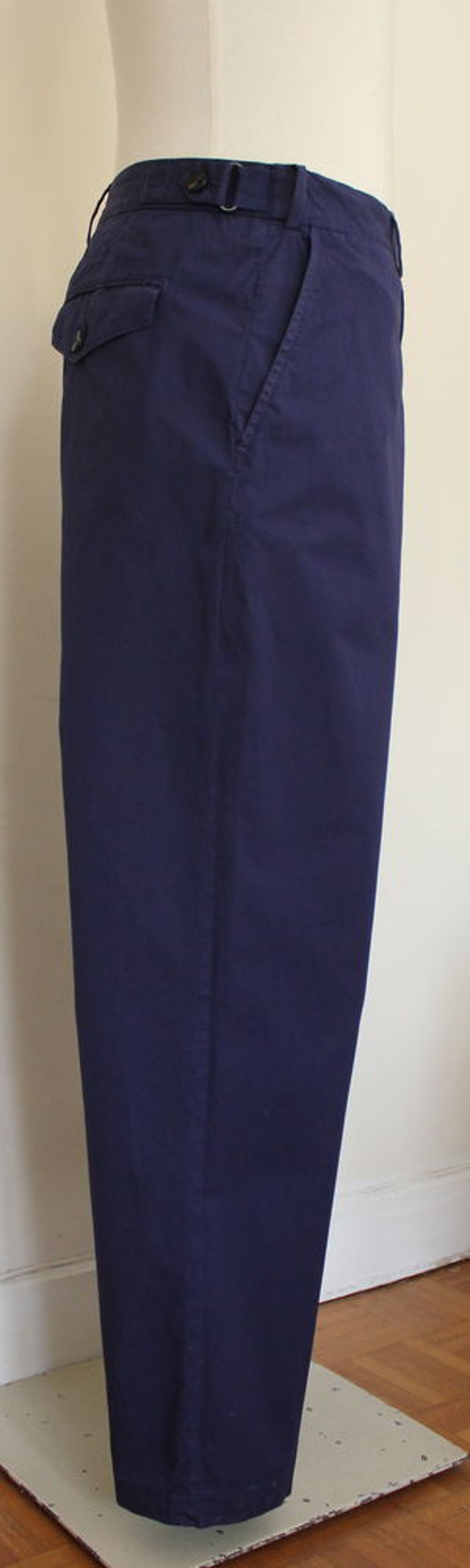 Pantalon indigo DRIES VAN NOTEN T.50
coton bleu de chauffe Vêtements