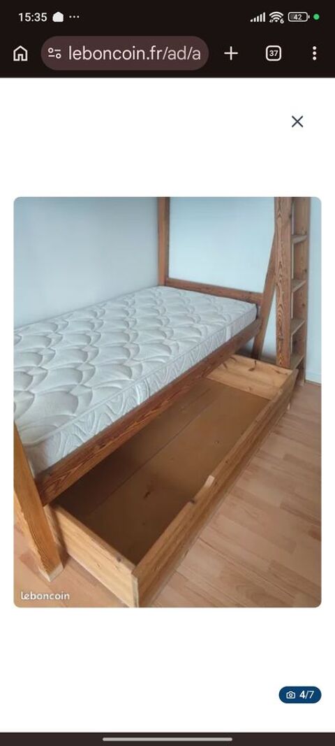 Lits superposés bois Cocktail Scandinave 100 Moussy-le-Neuf (77)