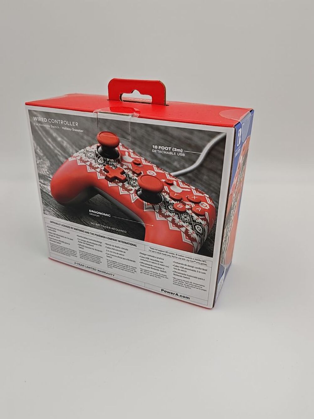 Manette filaire Nintendo Switch Pok&eacute;mon Holiday Sweater neuf Consoles et jeux vidéos