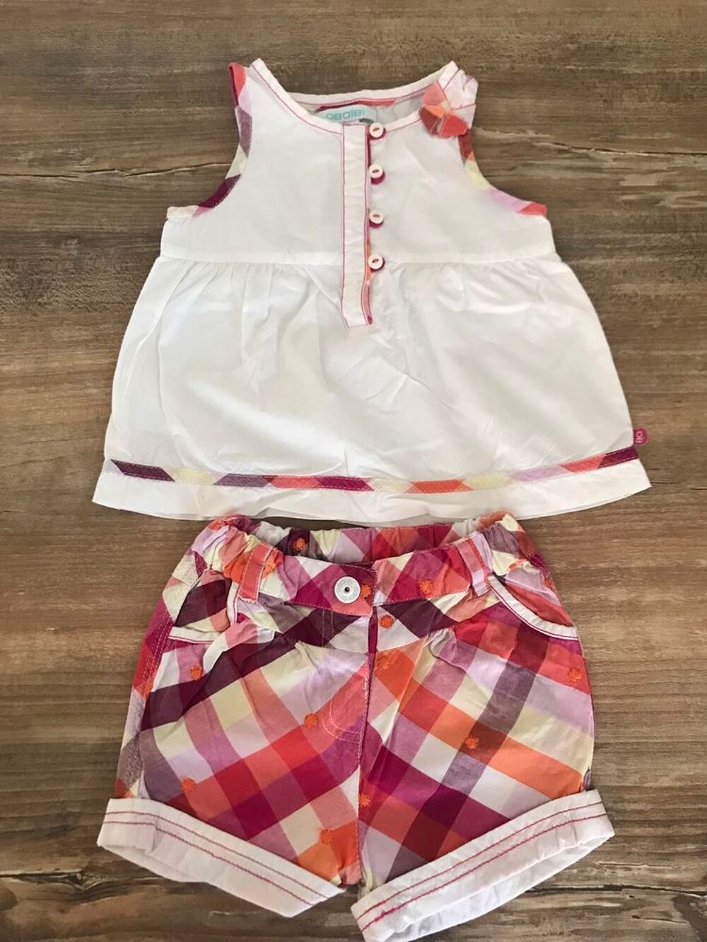 Chemisier + short enfant fille " Oba&icirc;bi " Vêtements enfants