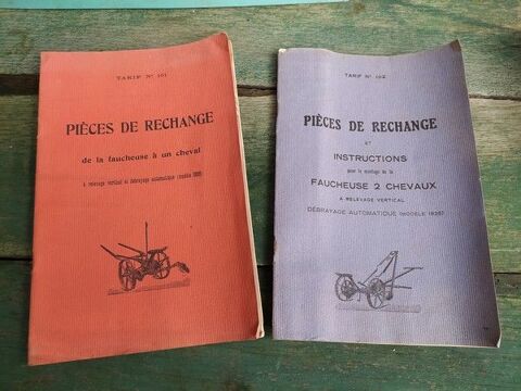 Catalogues Pices de Rechange Faucheuse  Cheval 1925-1928 32 Loches (37)