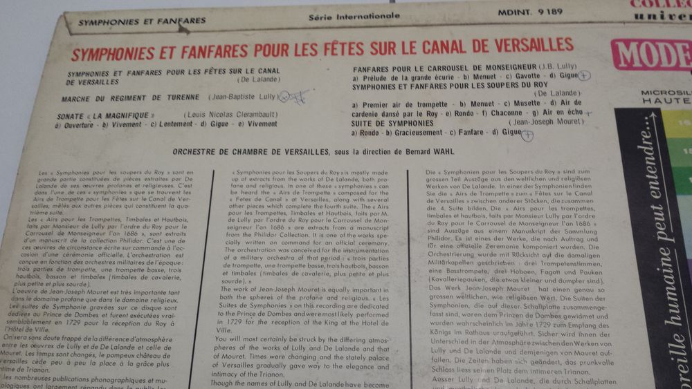 VINYLE SYMPHONIES ET FANFARES POUR LES FETES SUR LE CANAL DE CD et vinyles