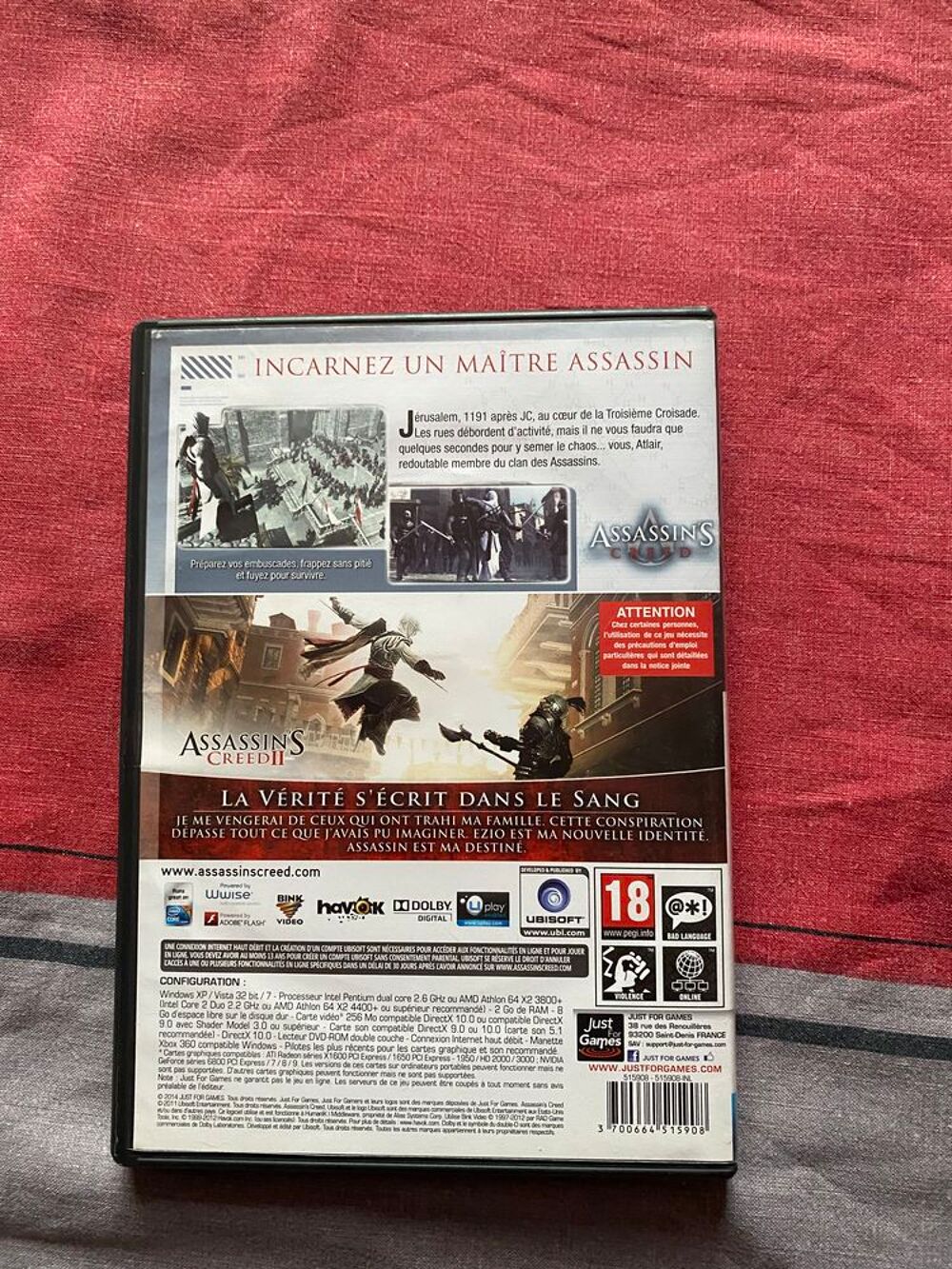 jeu assassin Creed 1 et 2 Consoles et jeux vidéos