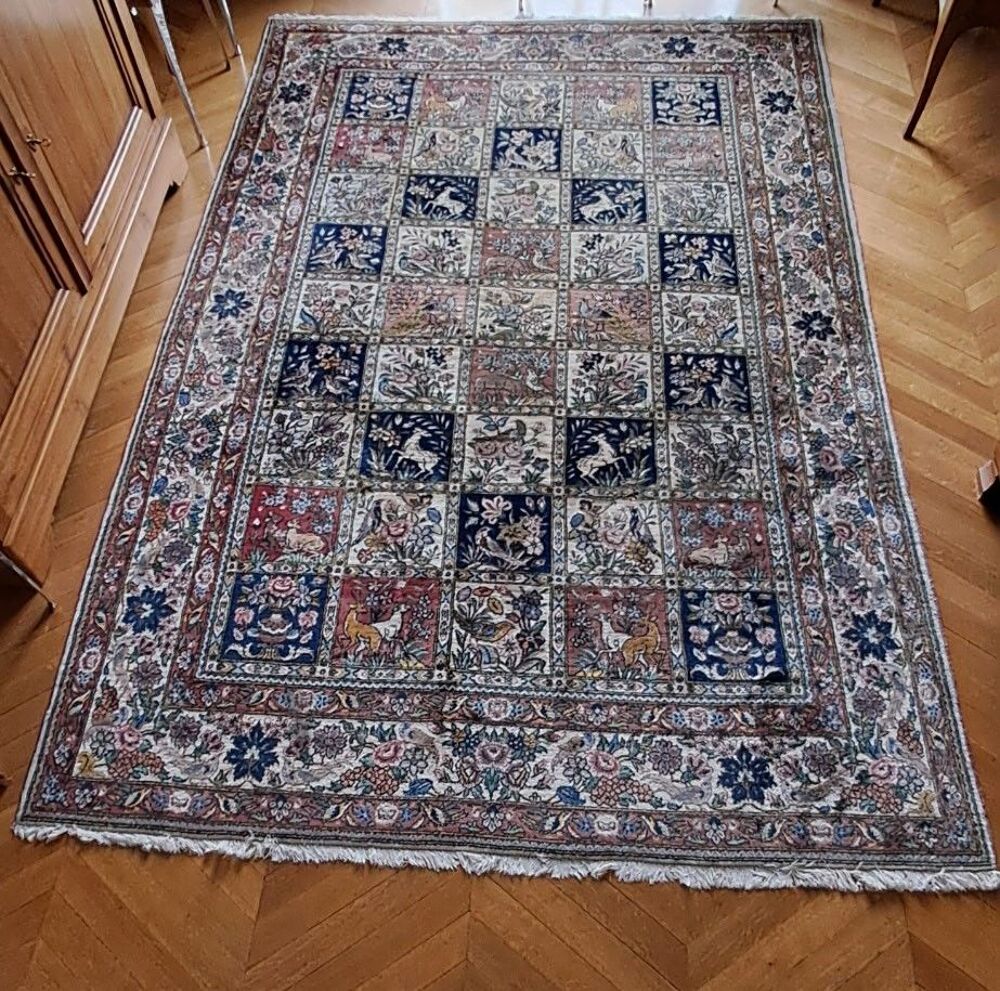 Tapis d'Iran fait main 3m16X 2.02 Décoration