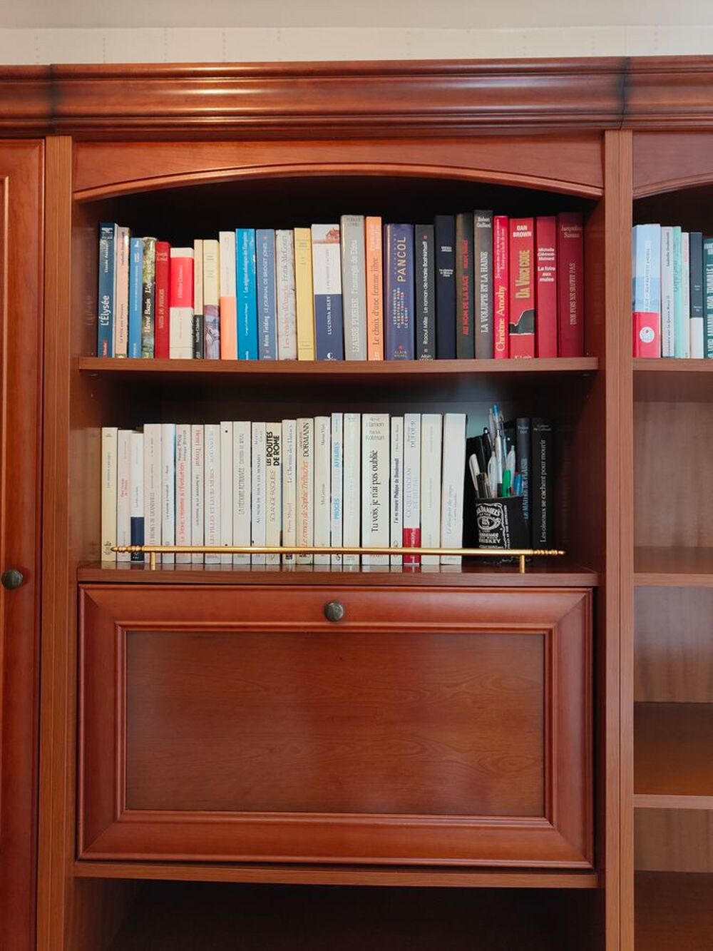 biblioth&egrave;que ou meuble d'entr&eacute;e en merisier Meubles