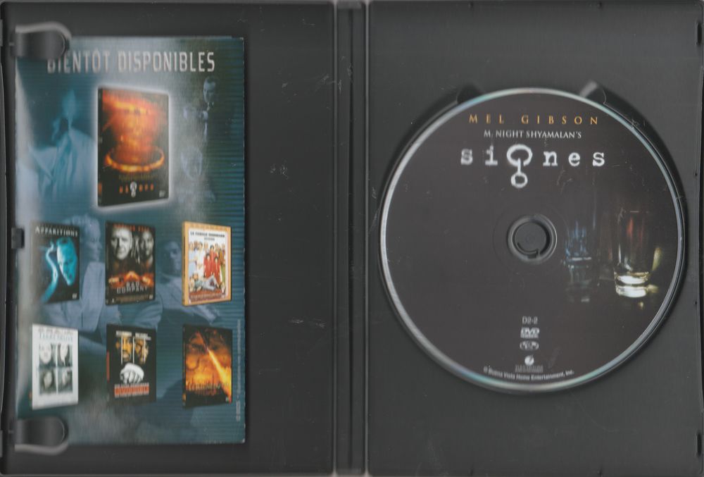 Signes DVD et blu-ray