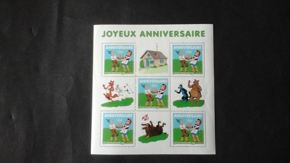 Timbres de France anniversaires Sylvain et Sylvette 