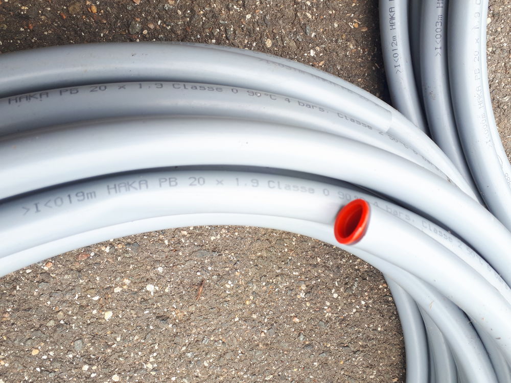 3 Couronnes de tube flexible PVC gris neuves Bricolage