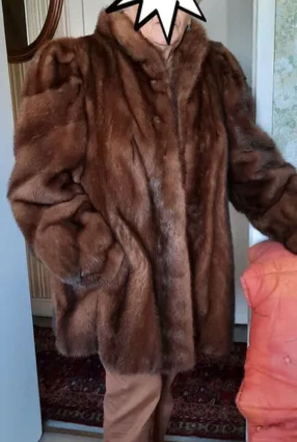 Manteau 3/4 Vison v&eacute;ritable Vêtements