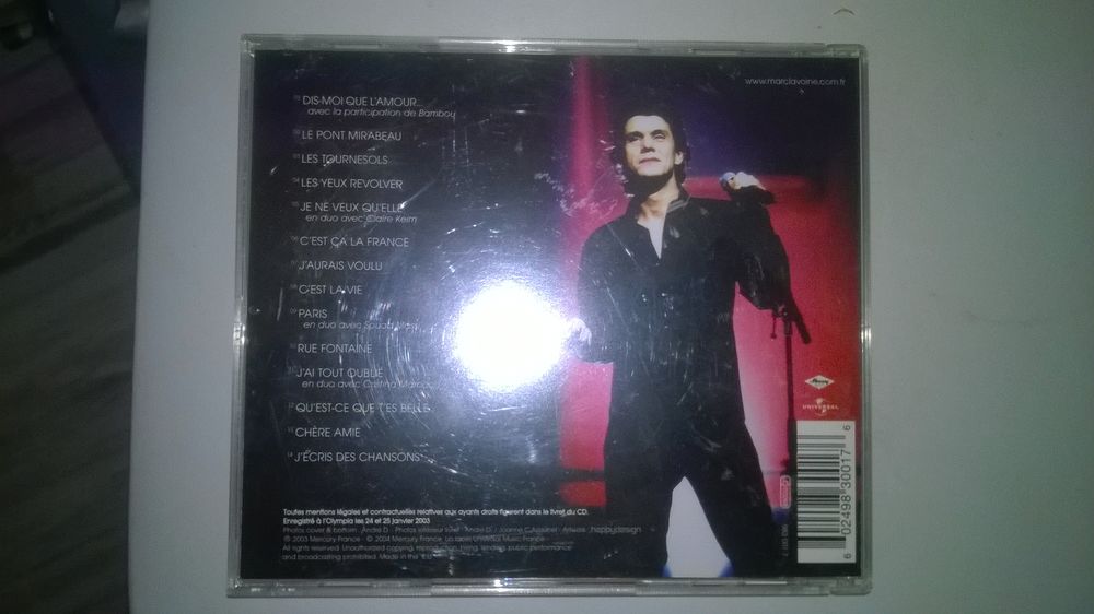 CD Dis-moi que l'amour
Marc Lavoine
2003
LIVE
CD et vinyles