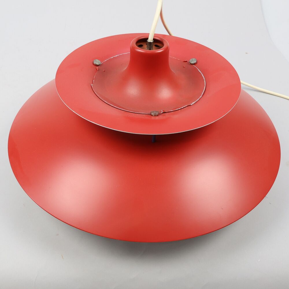 Suspension PH 5 rouge par Poul Henningsen pour Louis Poulsen Décoration