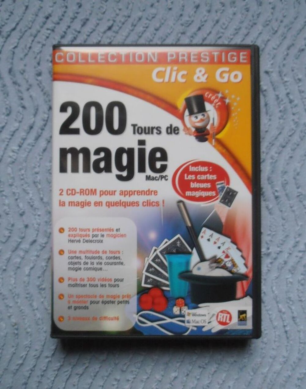CD jeu Mac/PC 200 tours de magie NEUF
Consoles et jeux vidéos