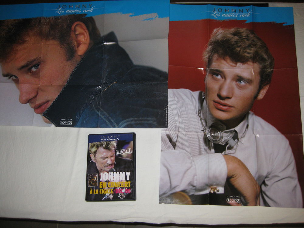  JOHNNY HALLYDAY DVD + doc +Photo + posters 