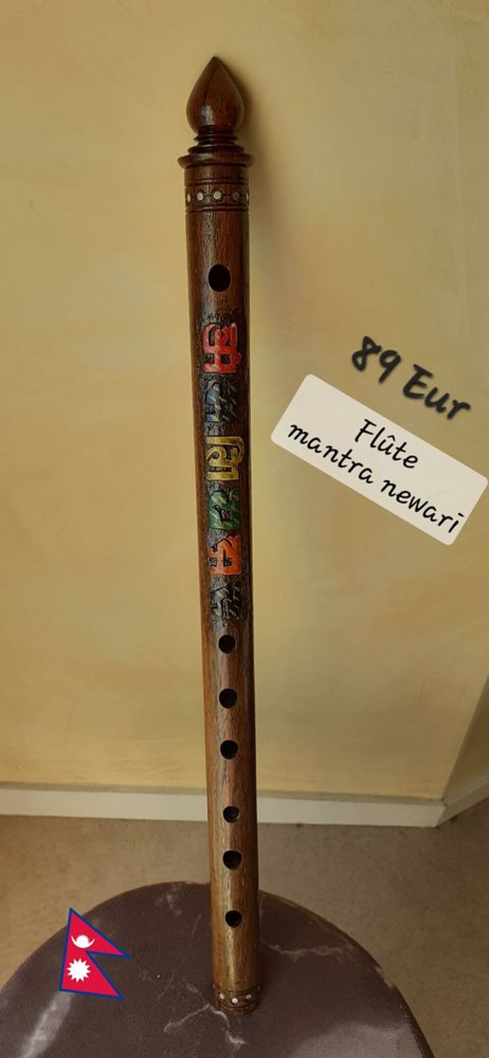 Flute en bois traversi&egrave;re n&eacute;palaise Instruments de musique