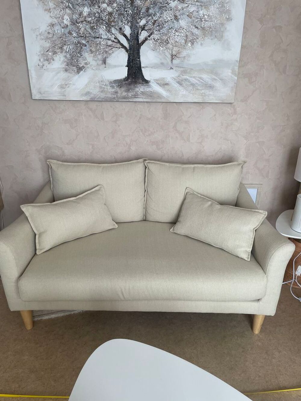Canap&eacute; 2 places miloboo beige Meubles