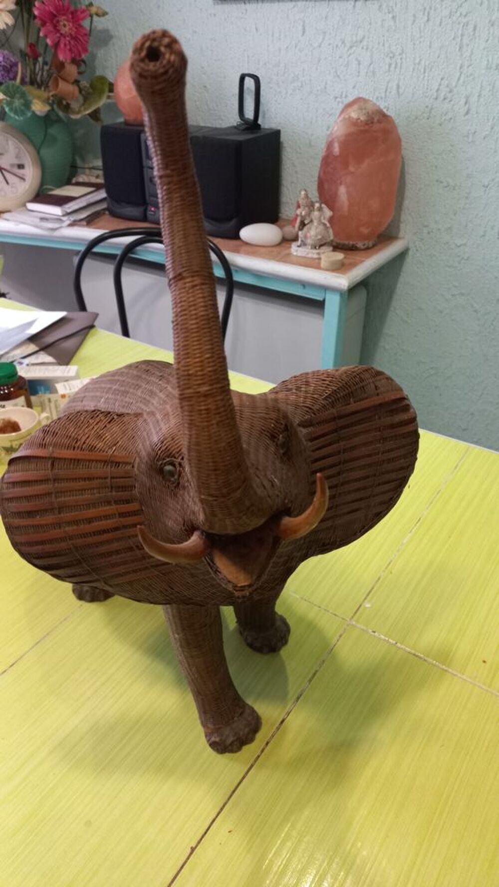 BOITE ELEPHANT EN OSIER MARIO LOPEZ TORRES Décoration