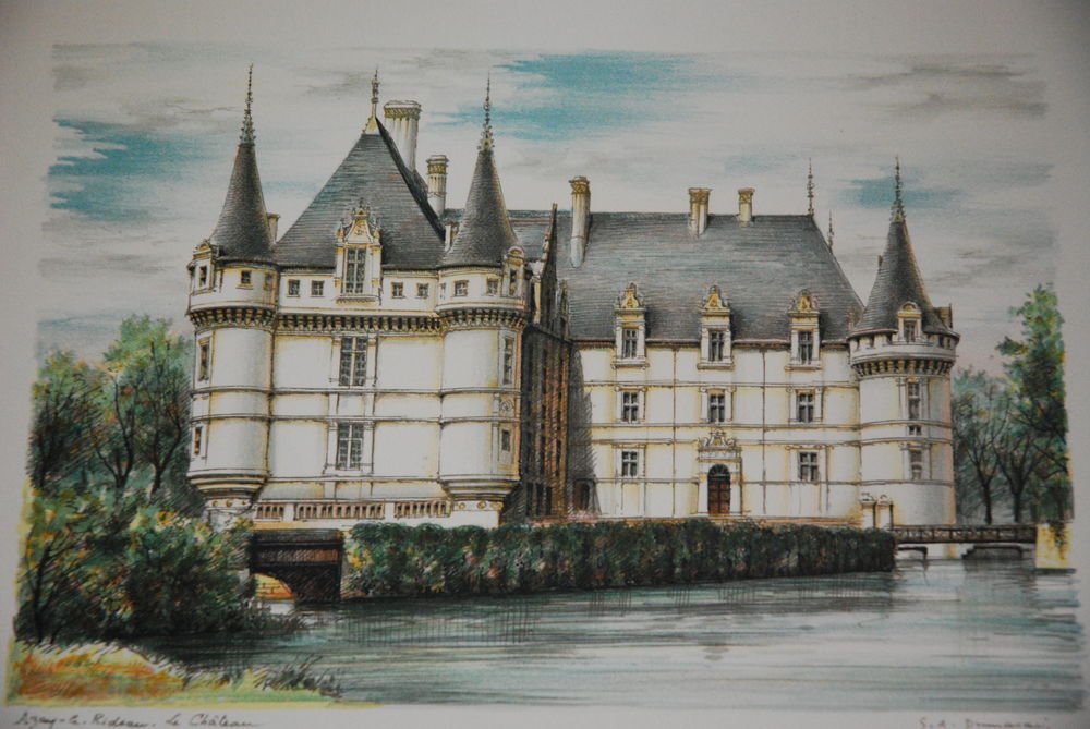 GRAVURES CHATEAUX DE LA LOIRE Décoration