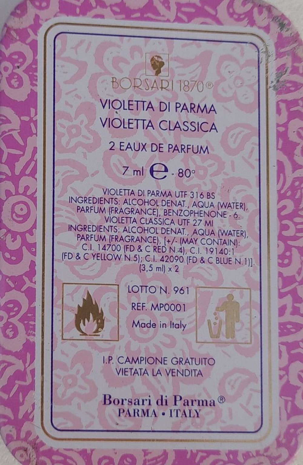 Miniatures de Parfum 