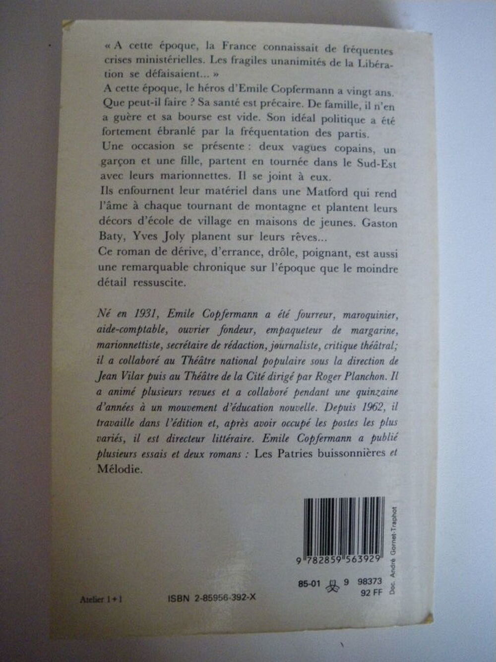 P&ecirc;cheurs d'ombres, tr&egrave;s rare (roman) Livres et BD