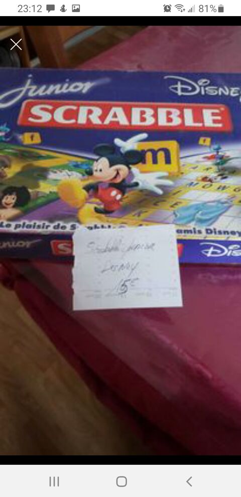 Scrabble junior Disney 15 Villedieu-les-Poles (50)