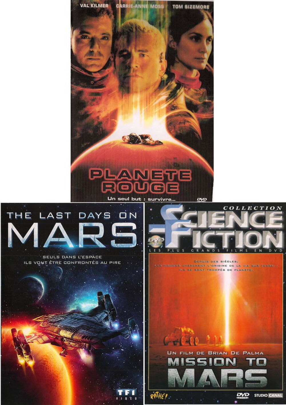 Trilogie DVD ?Mars Fiction? DVD et blu-ray