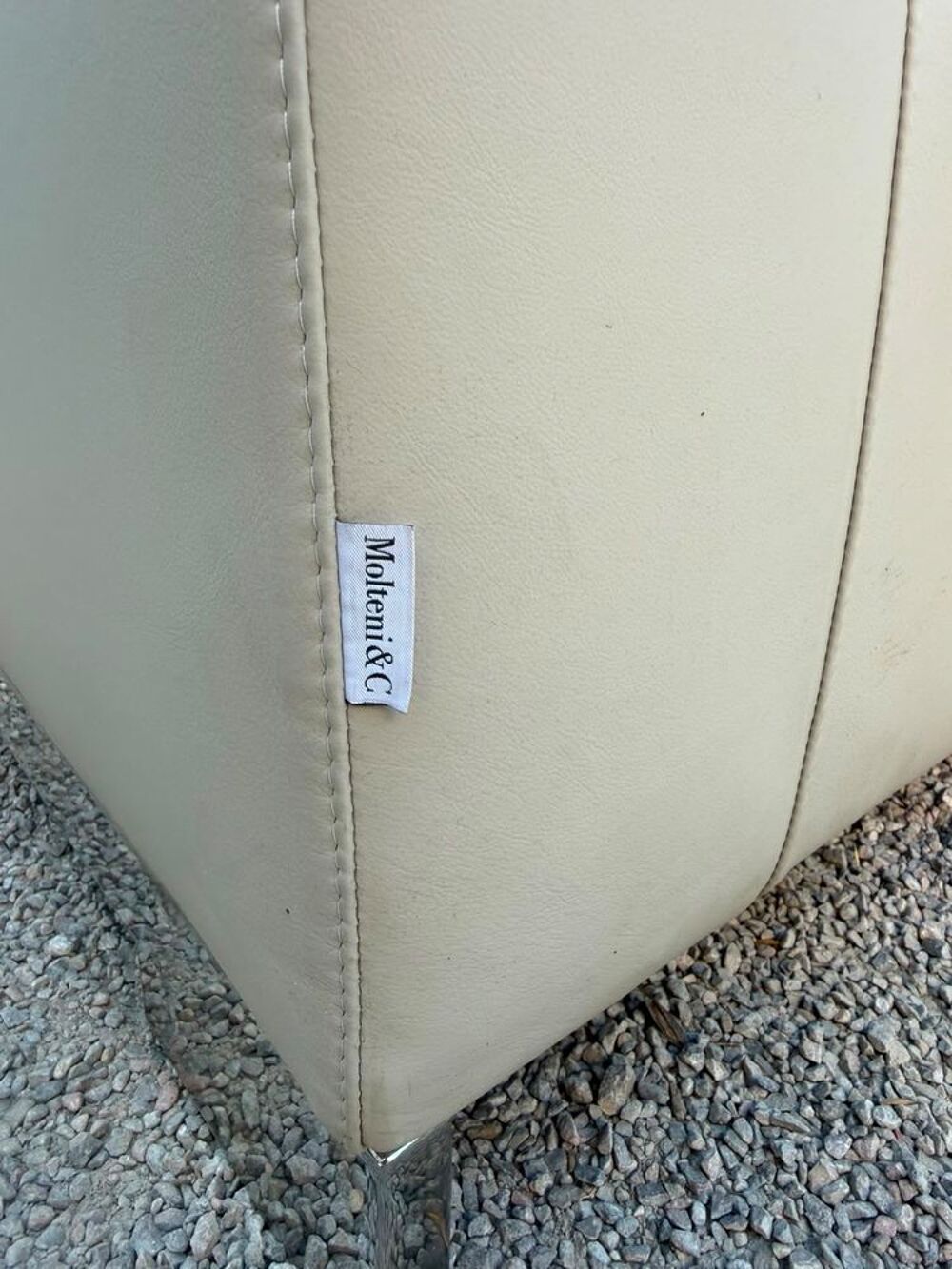 Molteni&amp;C Reversi D260A ? Paire canap&eacute;s cuir ivoire ? Hannes Meubles