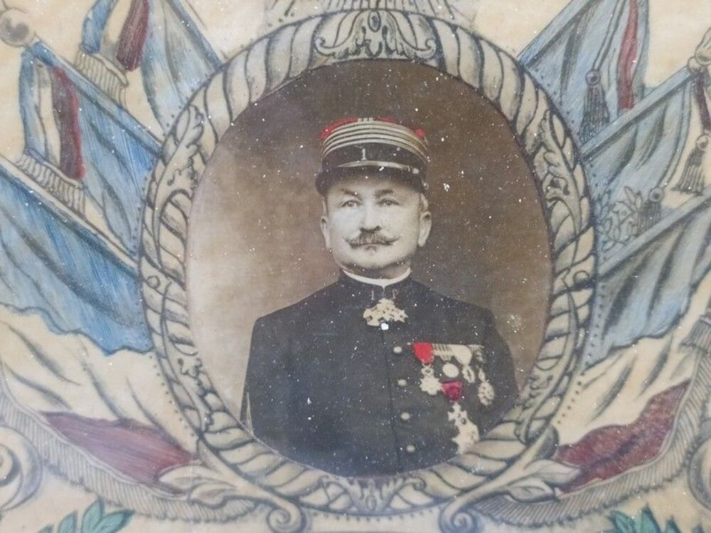 Cadre Photographie Militaire 1er R&eacute;giment de Zouaves Paris 
