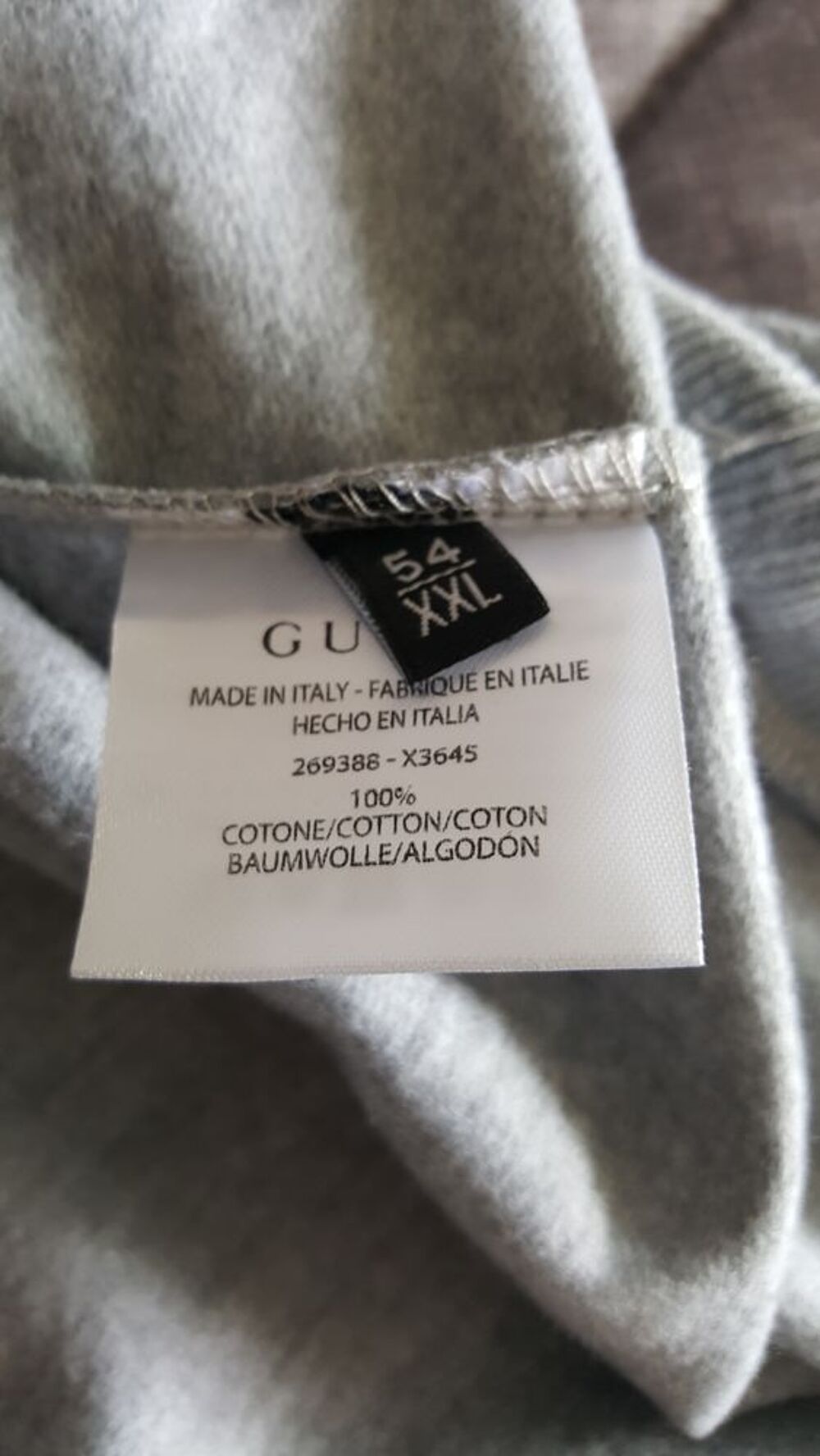 Sweat shirt gucci imprim&eacute; t&ecirc;te de loup taille xxl neuf authe Vêtements