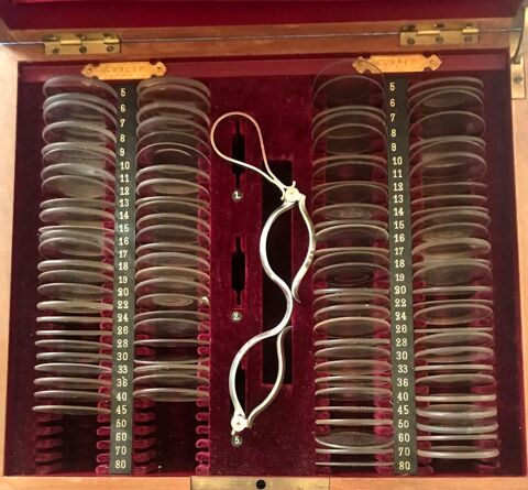 ancien rare coffret d'ophtalmologie  d�but XXe siecle 0 Richwiller (68)