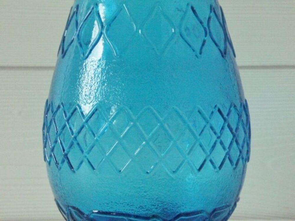 Vase en verre &quot;Empoli&quot; des ann&eacute;es 70 - EXCELLENT ETAT Dcoration