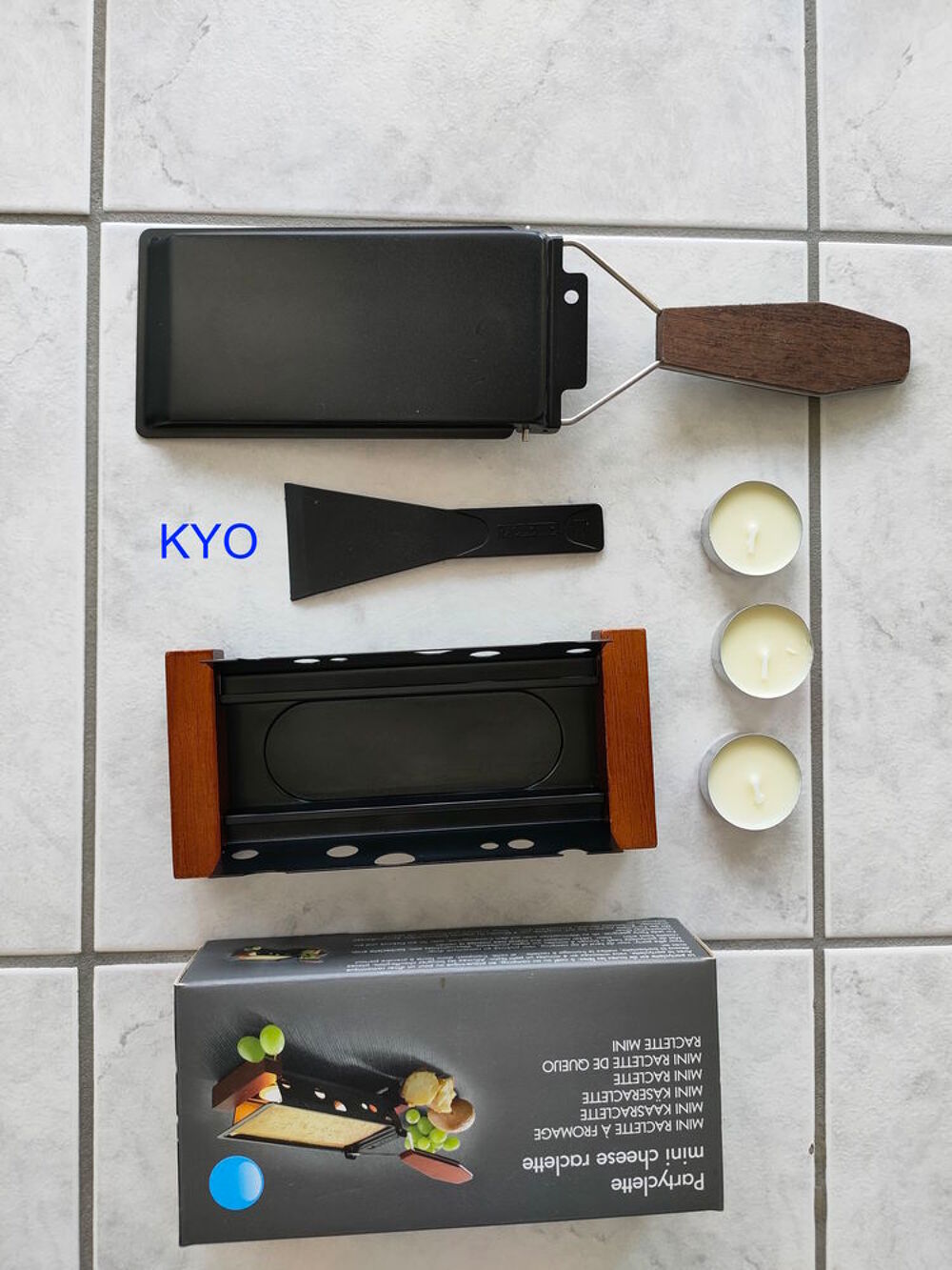 Mini appareil raclette transportable mobile petit, bougie Electroménager