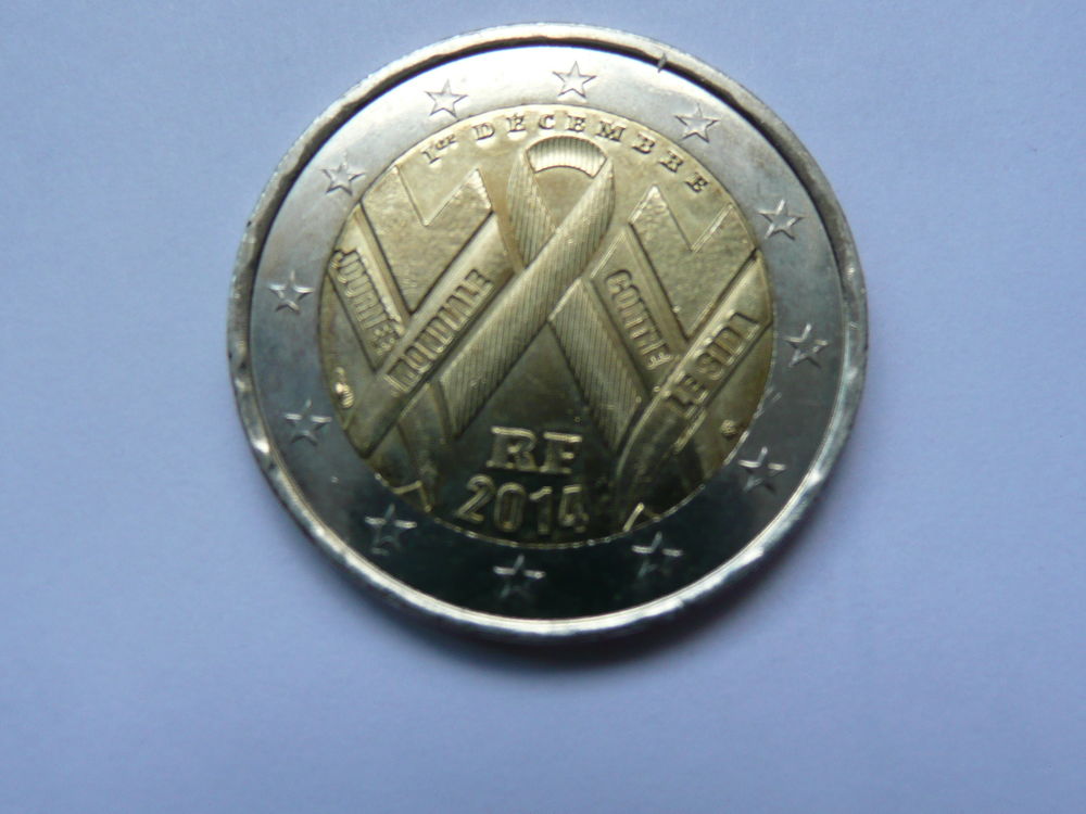 Pi&egrave;ce 2 euros 2014 Journ&eacute;e Mondiale contre le Sida 