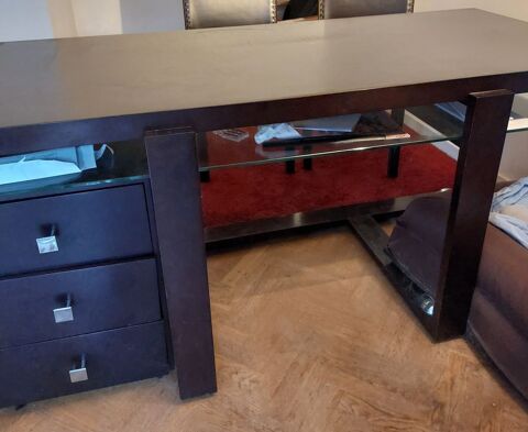 Tres beau bureau bois massif ROCHE BOBOIS caisson/ roulettes 400 92100 Boulogne-billancourt