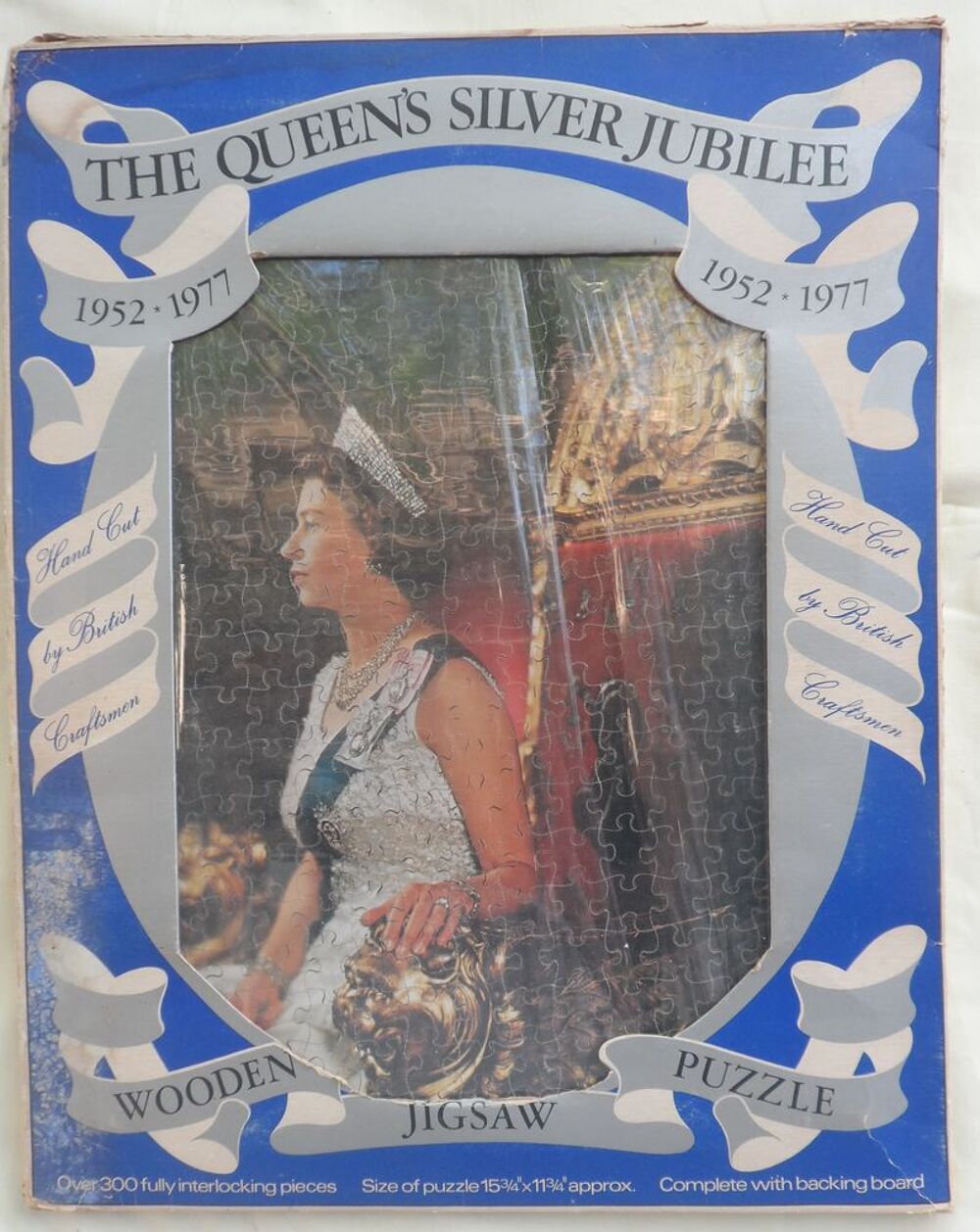 PUZZLE 300 P. BOIS ED. FOR SILVER JUB. QUEEN ELISABETH II 