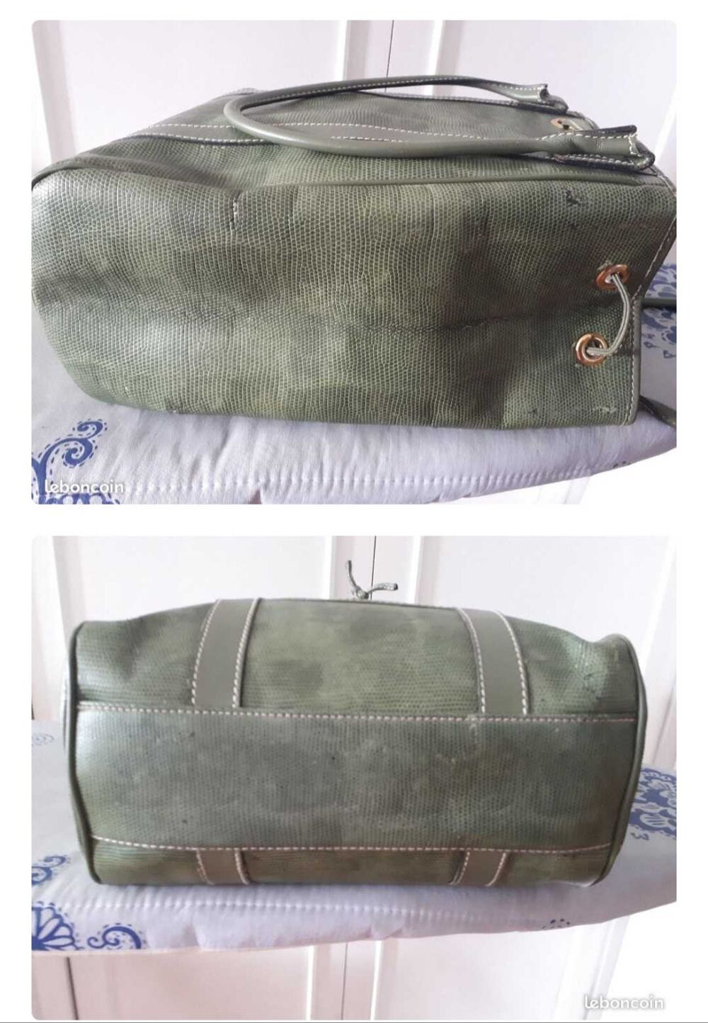 Sac seau LANCEL avec sa trousse assortie Maroquinerie