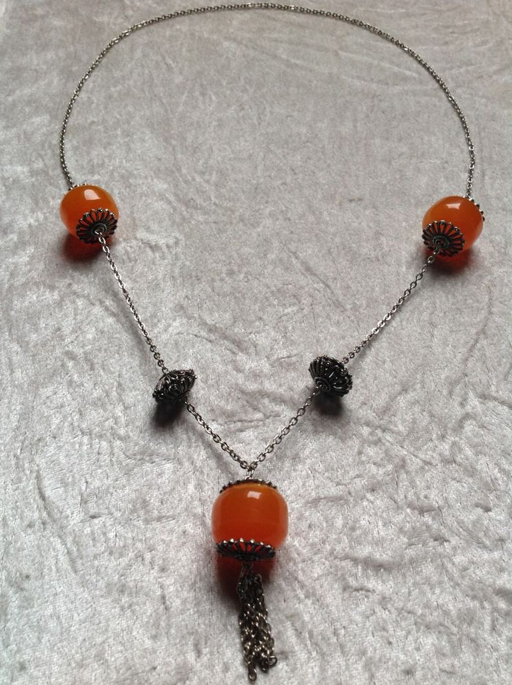 COLLIER SAUTOIR ETHNIQUE BAK&Eacute;LITE H56cm Bijoux et montres