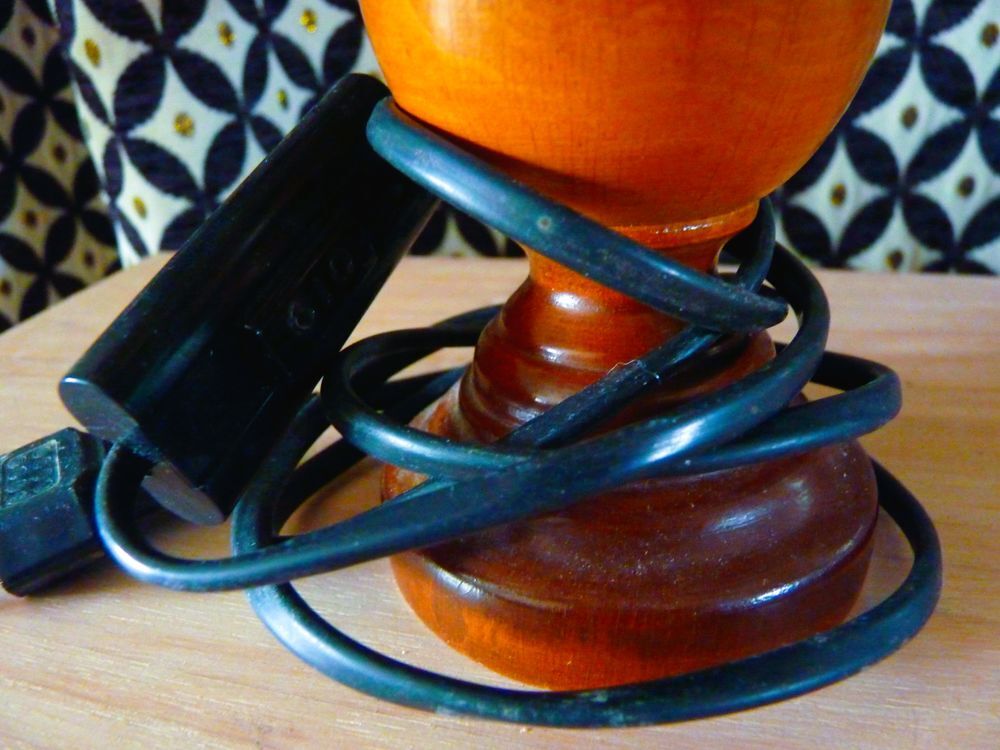 Lampe de chevet vintage TBE bois decoration luminaire bureau Décoration