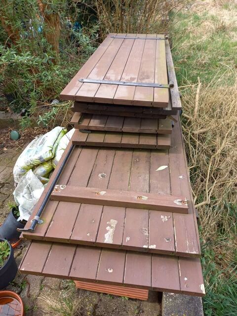 Volet en bois 60 � la paire 2190x595 60 Morhange (57)