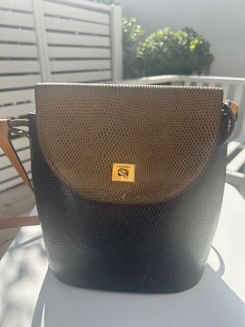 Sac  Main Lancel  en Cuir Marron Textur 50 Canet-en-Roussillon (66)