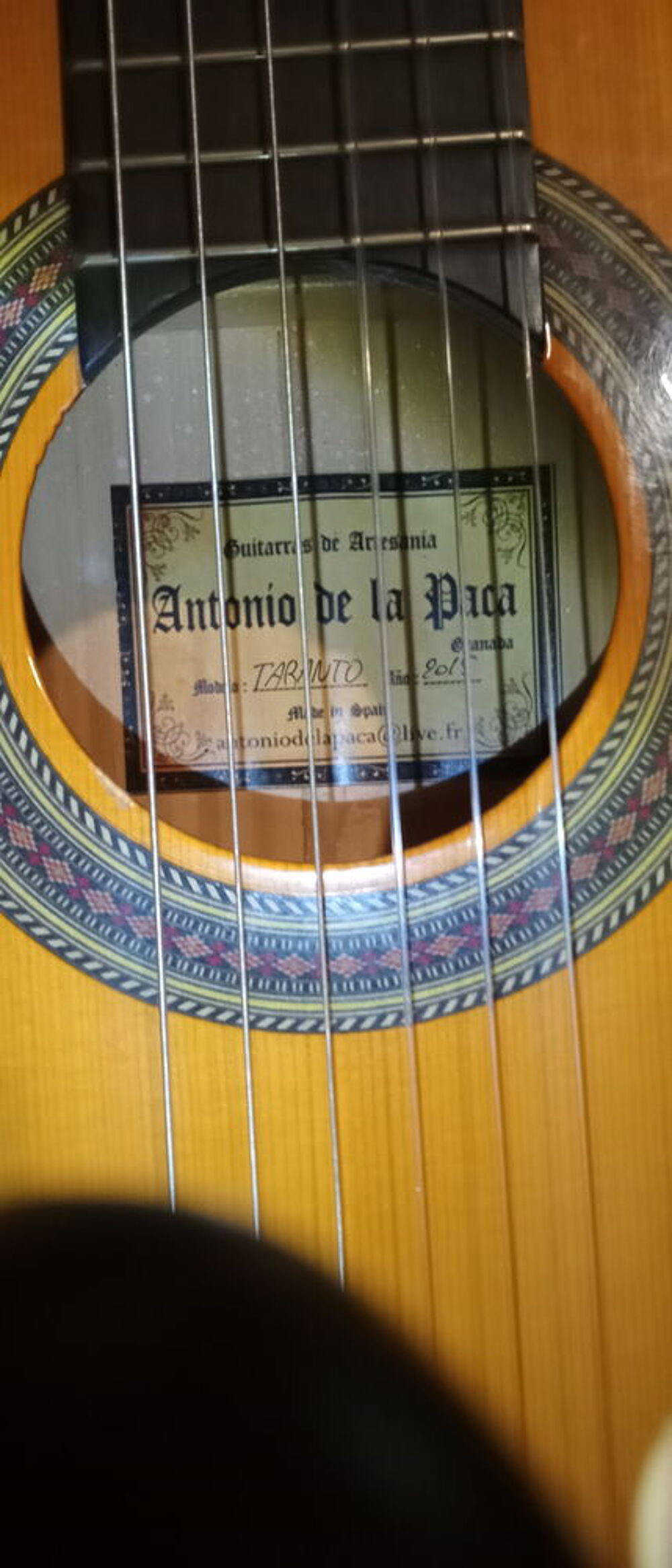 guitare de lutherie flamenca &quot;blanche&quot; Instruments de musique