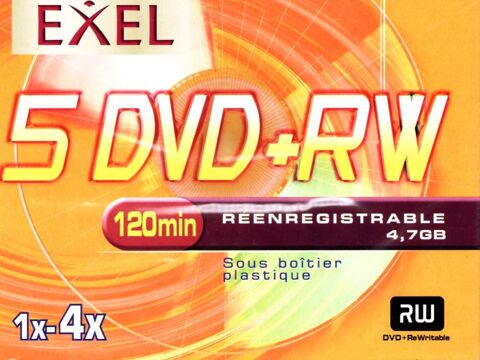 5 dvd-rw NEUFS 4,7gb 120mn 5 Pontoise (95)