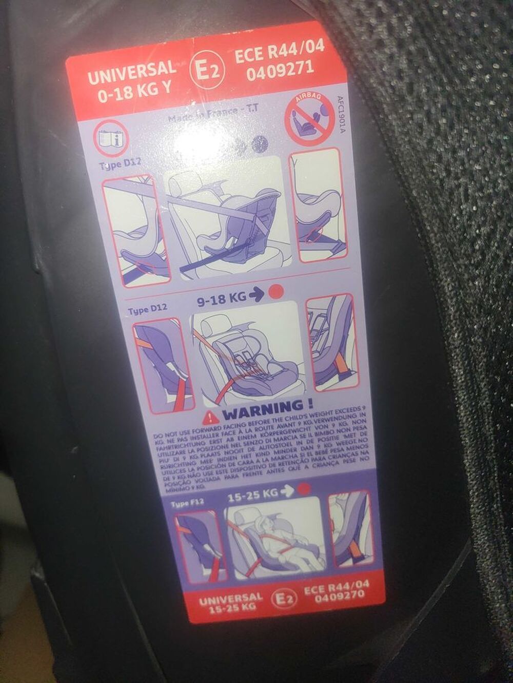 si&egrave;ge auto rehausseur Mobilier enfants