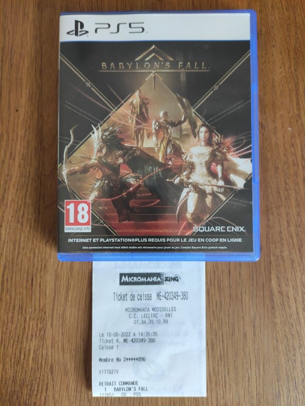 Babylon's fall PS5 Consoles et jeux vidos