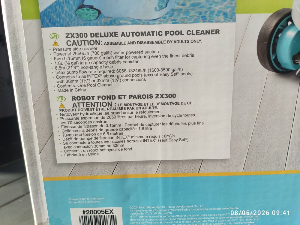 Robot nettoyeur pour piscine hors sol Jardin