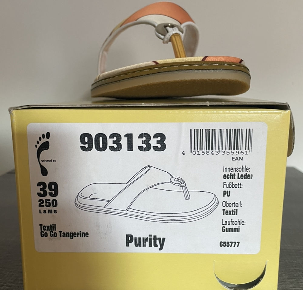 Sandales / Tongs Purity de TATAMI en P.39 > NEUVES 
Chaussures