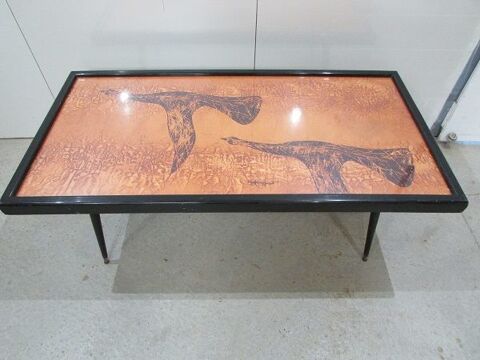 Table de salon des annes 70, Hugues Poignant 220 Albi (81)