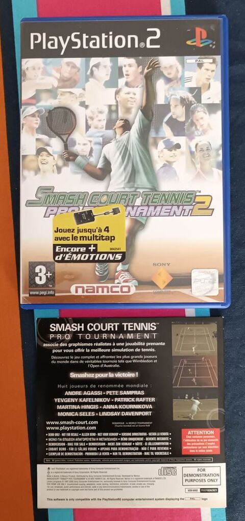 JEU VIDEO PS2 SMASH COURT TENNIS (ORIGINE) 22 Fontaine-ls-Dijon (21)