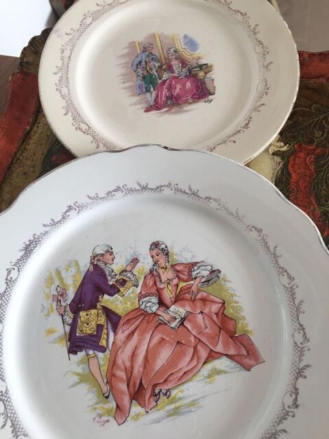 2 assiettes R�al Opalor Export 1 Soissons (02)